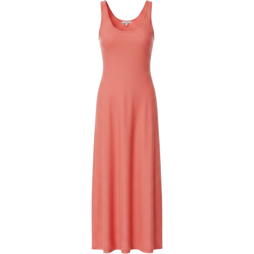 Michael Stars NWT pink grapefruit cotton modal Isabelle neck maxi dress Size S